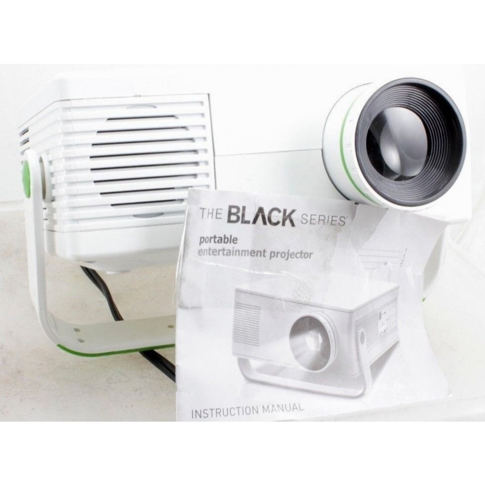 The Black Series Portable Entertainment II Projector And Infrared Headset System